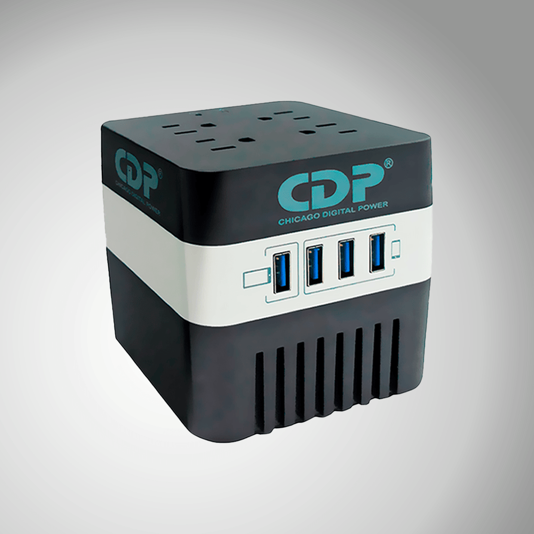 Estabilizador Cdp Ru-avr604i 600va/300W 4 Tomas 4 Puertos Usb - Achorao