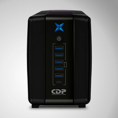 Estabilizador CDP R-UPR508I 500VA/250W 8 Salidas / 5 Port USB / Tipo C - Achorao
