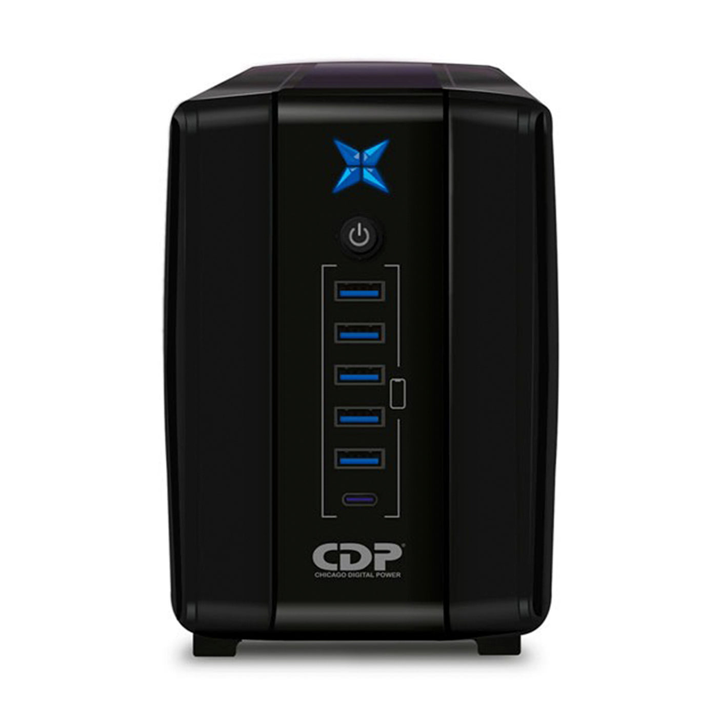 Estabilizador CDP R-UPR508I 500VA/250W 8 Salidas / 5 Port USB / Tipo C - Achorao