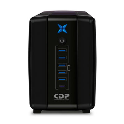 Estabilizador CDP R-UPR508I 500VA/250W 8 Salidas / 5 Port USB / Tipo C - Achorao