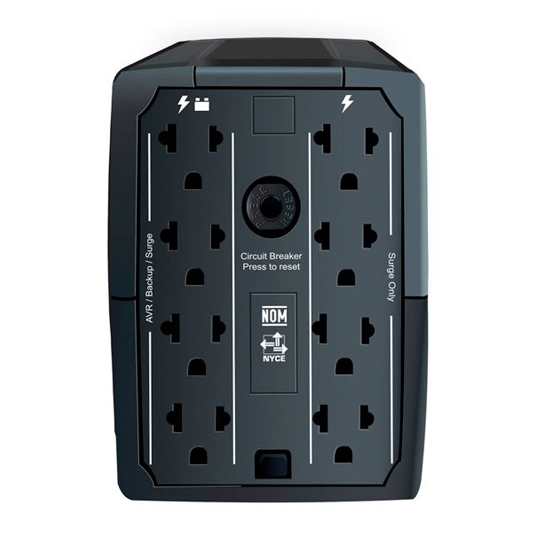 Estabilizador CDP R-UPR508I 500VA/250W 8 Salidas / 5 Port USB / Tipo C - Achorao