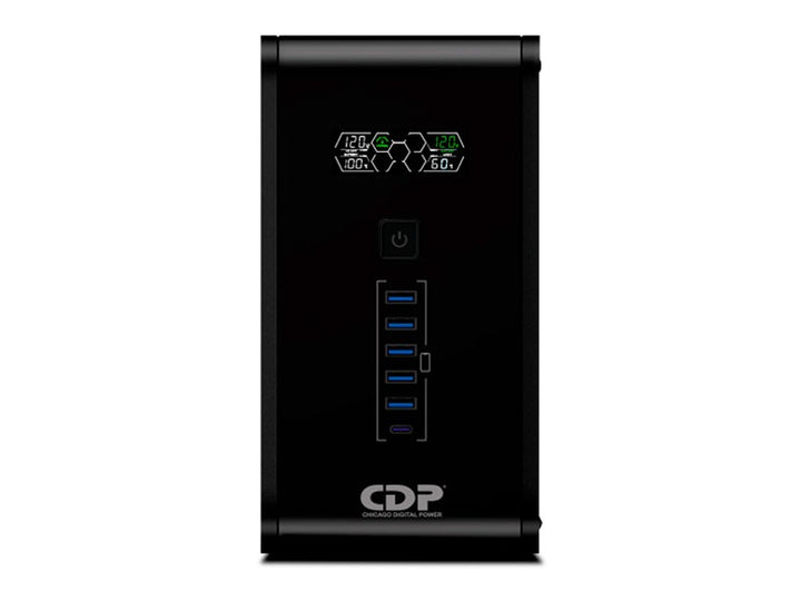 UPS Interactivo CDP R-SMART 1210I 1200VA/720W/ 10 SALIDAS / 5 PORT USB-A - Achorao