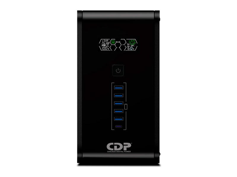 UPS Interactivo CDP R-SMART 1210I 1200VA/720W/ 10 SALIDAS / 5 PORT USB-A - Achorao