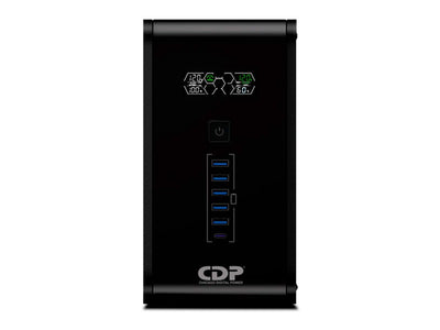 UPS Interactivo CDP R-SMART 1210I 1200VA/720W/ 10 SALIDAS / 5 PORT USB-A - Achorao