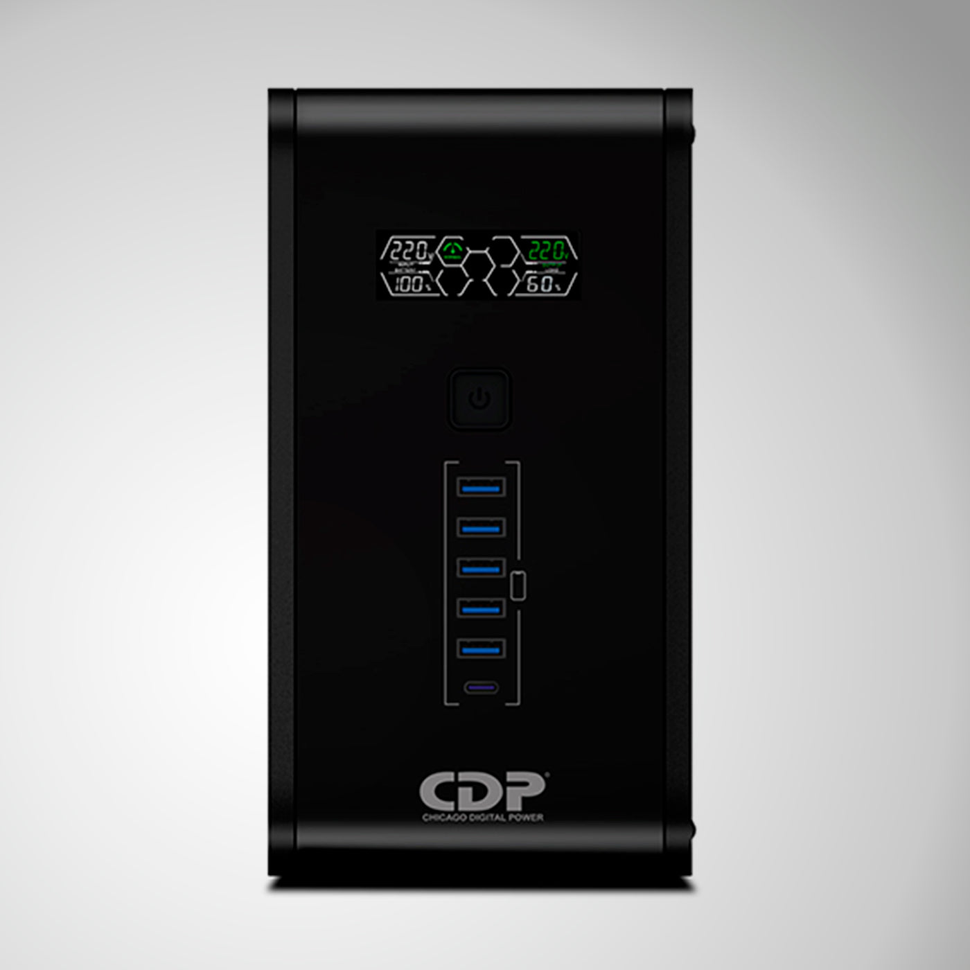 UPS Interactivo CDP R-SMART 1210I 1200VA/720W/ 10 SALIDAS / 5 PORT USB-A - Achorao