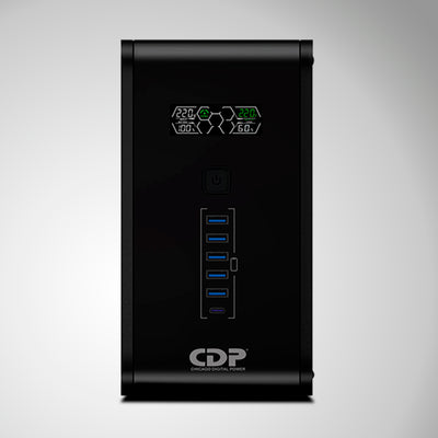 UPS Interactivo CDP R-SMART 1210I 1200VA/720W/ 10 SALIDAS / 5 PORT USB-A - Achorao