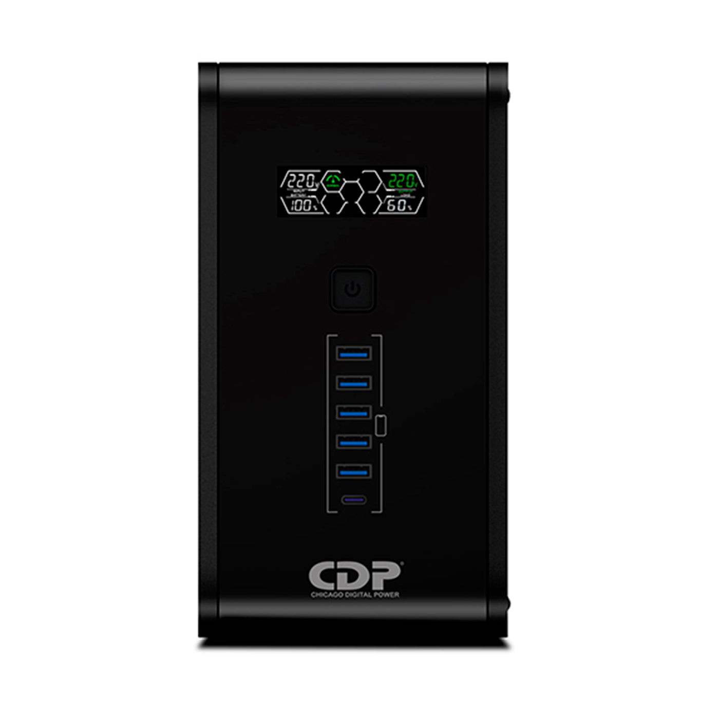 UPS Interactivo CDP R-SMART 2010I 2000A/1200W/ 10 SALIDAS / 5 PORT USB-A - Achorao