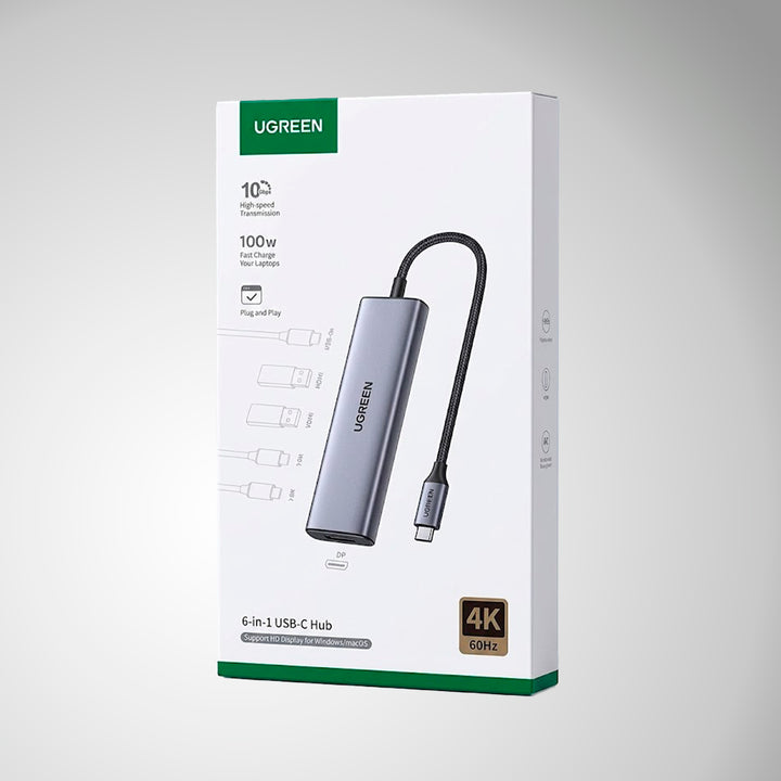 Adaptador multifunción USB-C UGREEN CM511 6 en 1, 75586