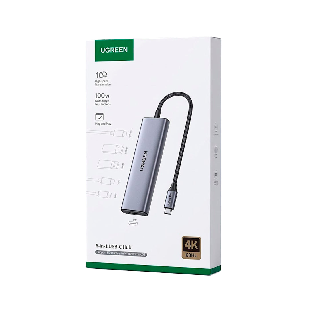 Adaptador multifunción USB-C UGREEN CM511 6 en 1, 75586