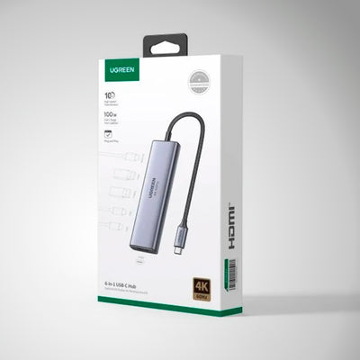 Adaptador Multifunción UGREEN USB-C CM511 - 6 en 1 - Achorao