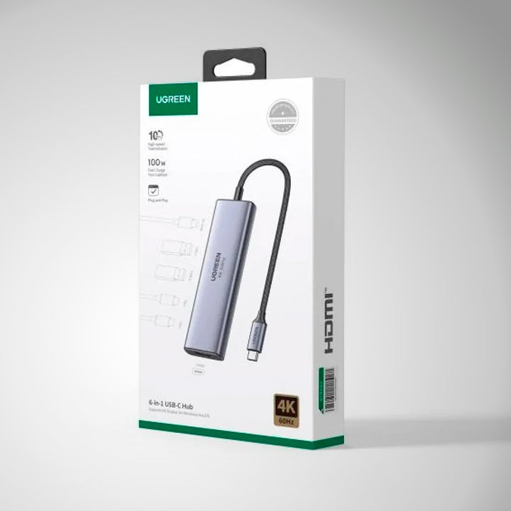 Adaptador multifunción USB-C UGREEN CM511 6 en 1, 75586