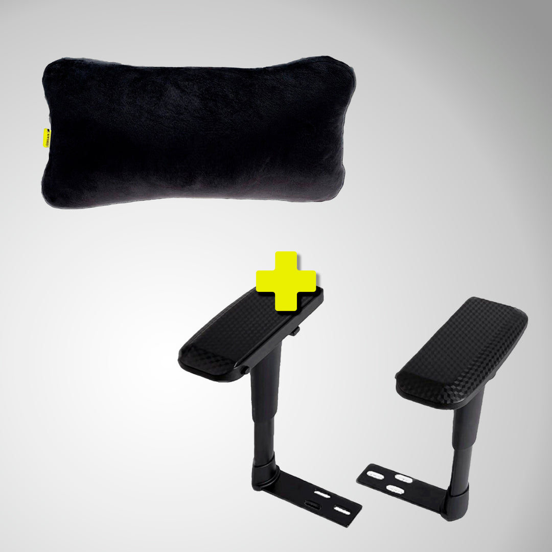 Repuestos Corsair TC200, Combo Confort Silla Gamer – Almohada + Reposa Muñecas Universal - Achorao
