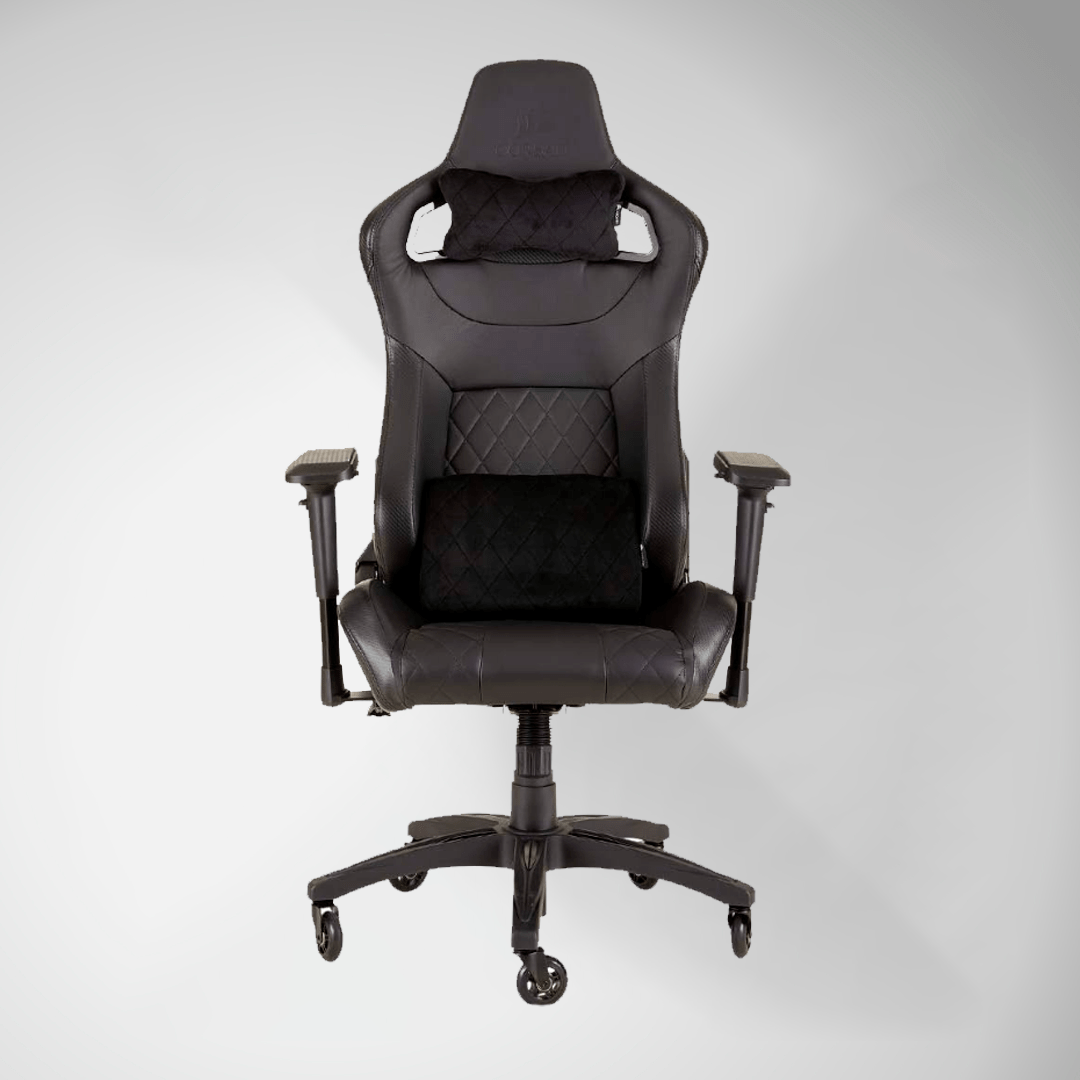 Silla Gamer Corsair T1 Race Diseño inspirado en las carreras – Cómodo exterior de polipiel – Construcción de acero – Apoyabrazos 4D - Achorao