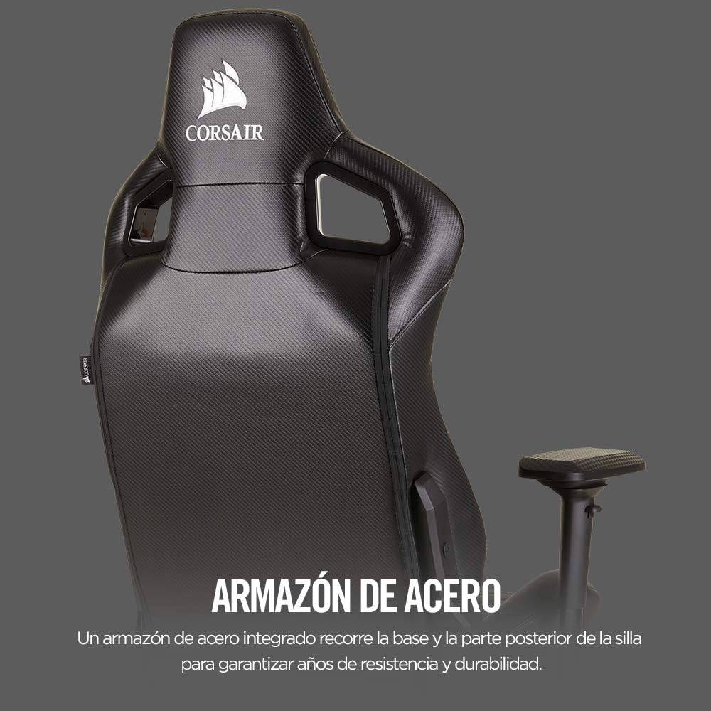 Silla Gamer Corsair T1 Race Diseño inspirado en las carreras – Cómodo exterior de polipiel – Construcción de acero – Apoyabrazos 4D - Achorao