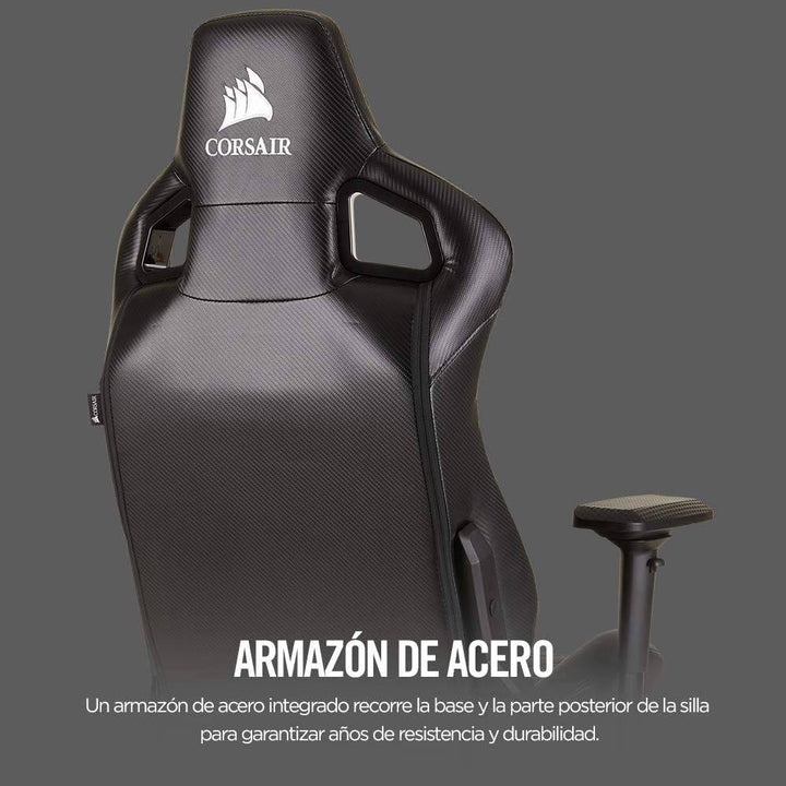 Silla Gamer Corsair T1 Race Diseño inspirado en las carreras – Cómodo exterior de polipiel – Construcción de acero – Apoyabrazos 4D - Achorao