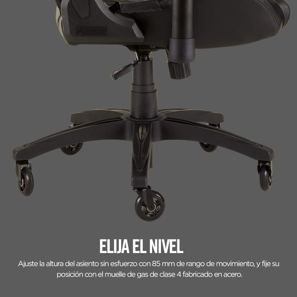 Silla Gamer Corsair T1 Race Diseño inspirado en las carreras – Cómodo exterior de polipiel – Construcción de acero – Apoyabrazos 4D - Achorao