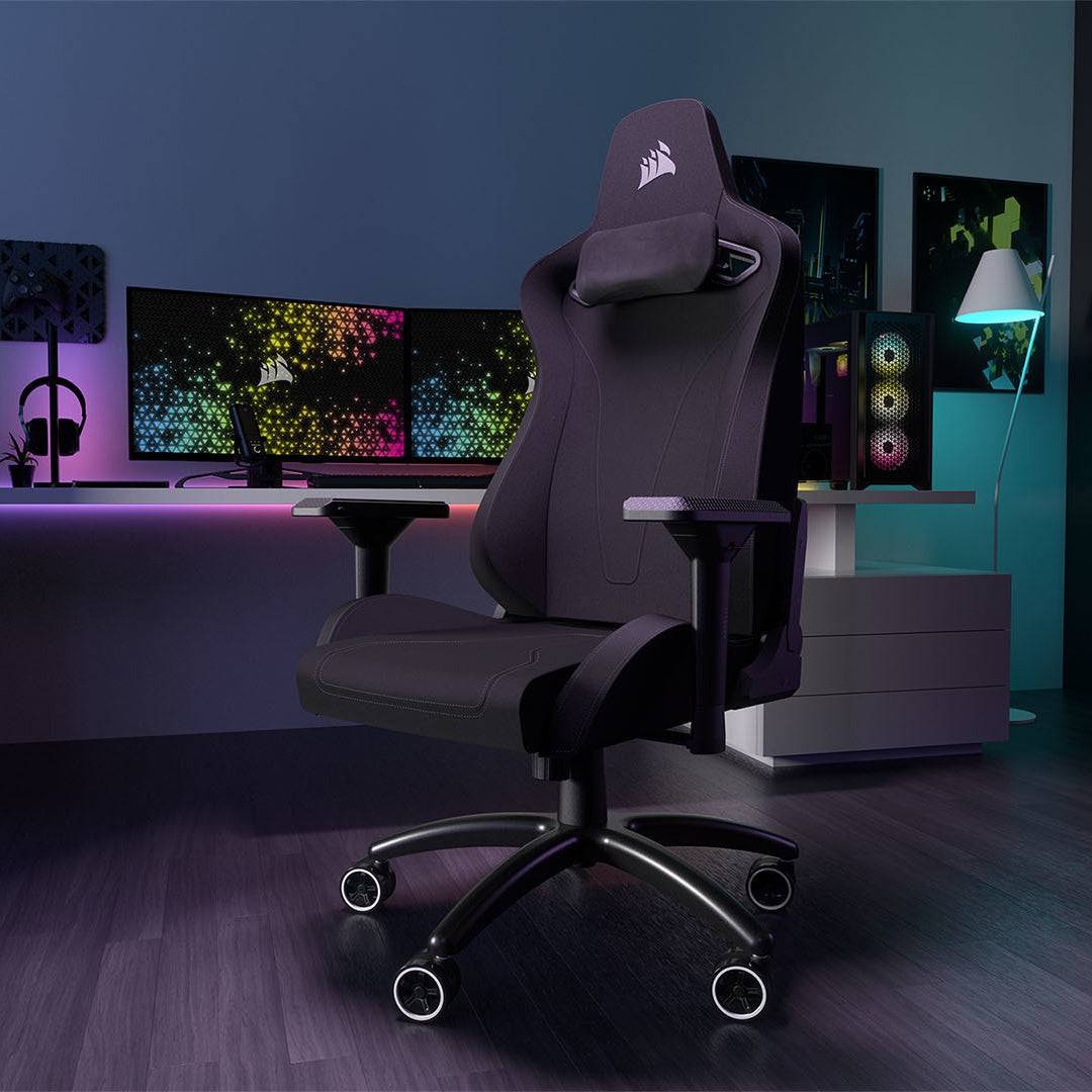 Silla Gamer Corsair TC200 con reposabrazos 4D, Material ( polipiel o textil) , Acero - Achorao