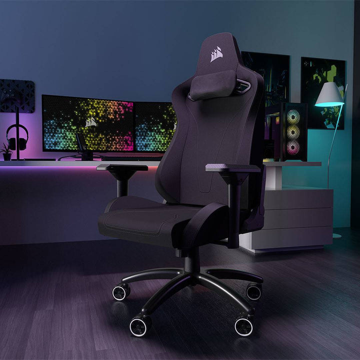 Silla Gamer Corsair TC200 con reposabrazos 4D, Material ( polipiel o textil) , Acero - Achorao