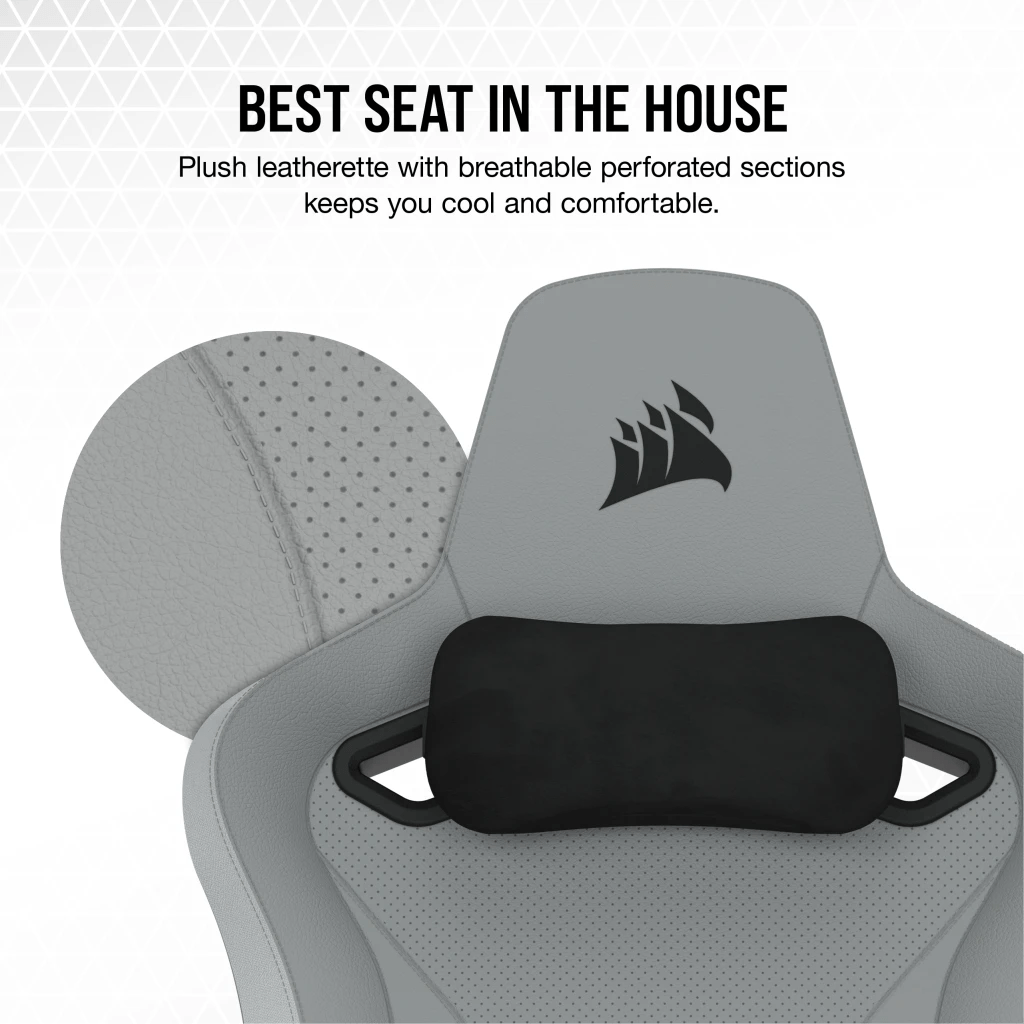 Silla Gamer Corsair TC200 con reposabrazos 4D, Material ( polipiel o textil) , Acero - Achorao