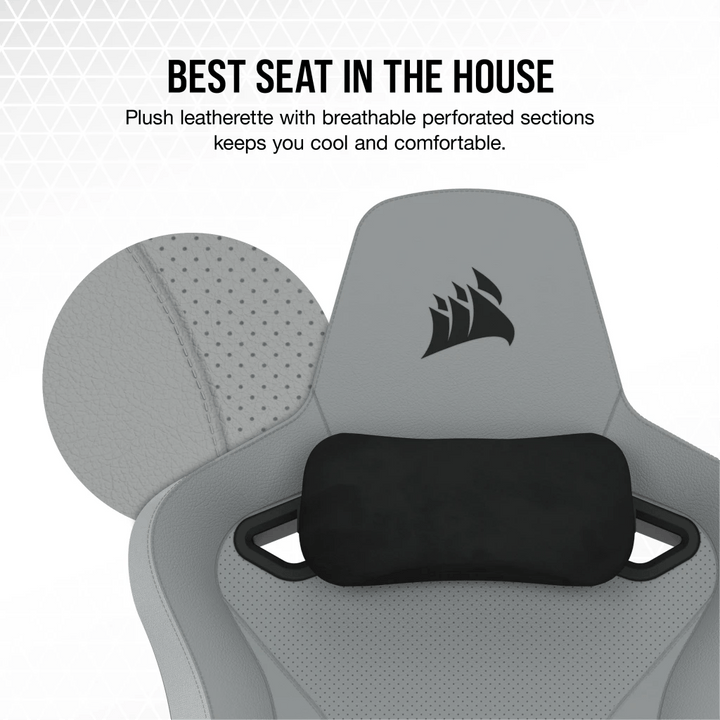 Silla Gamer Corsair TC200 con reposabrazos 4D, Material ( polipiel o textil) , Acero - Achorao
