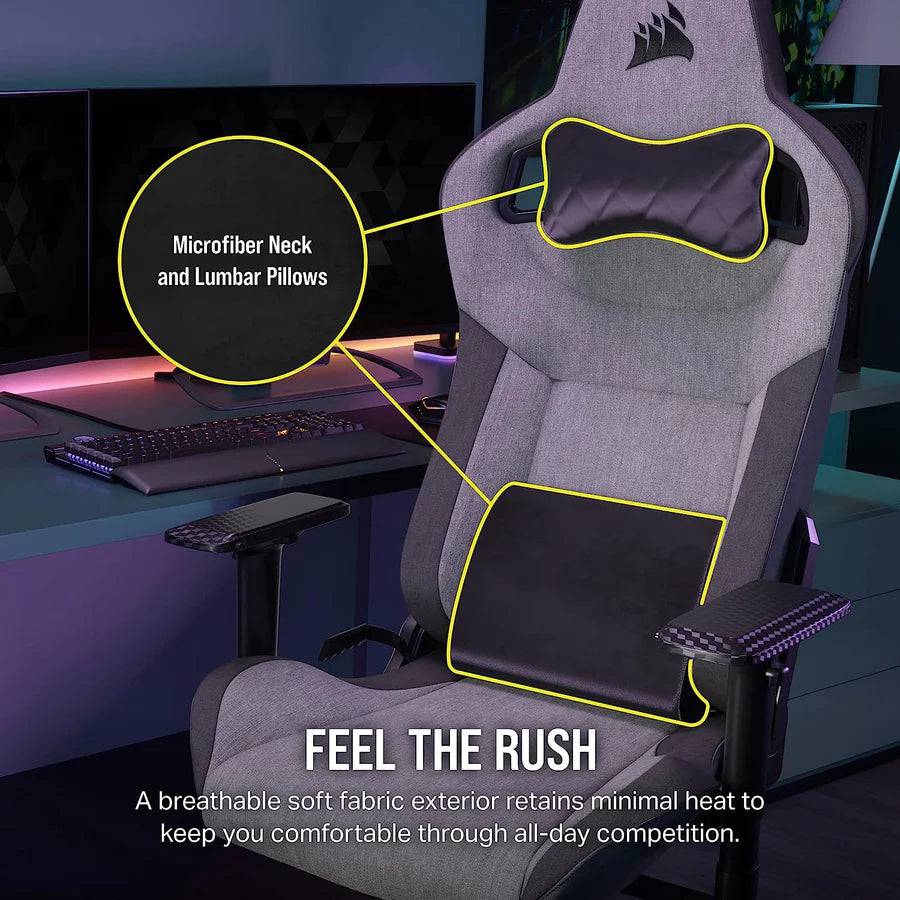 Silla Gamer T3 Rush Corsair C/ Reposabrazos 4D - Material/Tejido(Fabric) - Achorao
