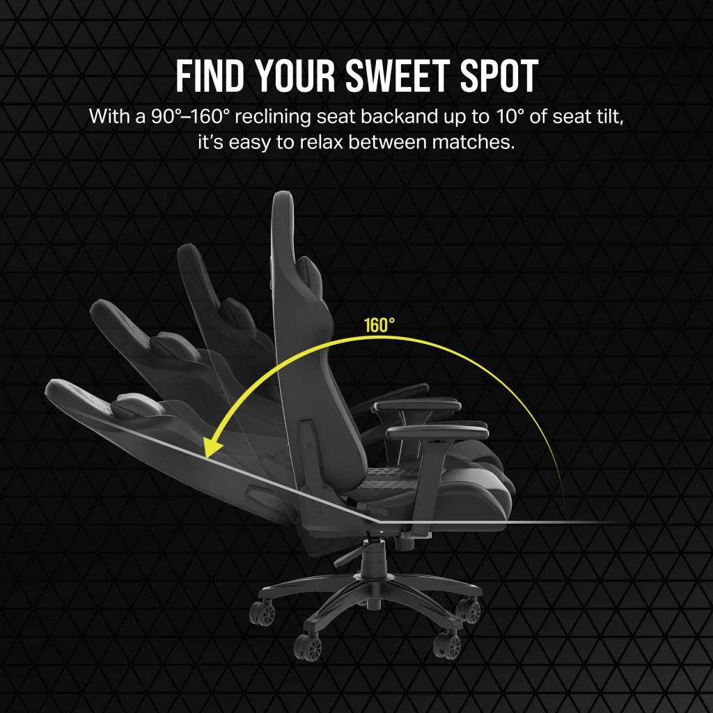 Silla Gamer Corsair TC100 con Reposabrazos 2D, Material (polipiel o textil) - Achorao
