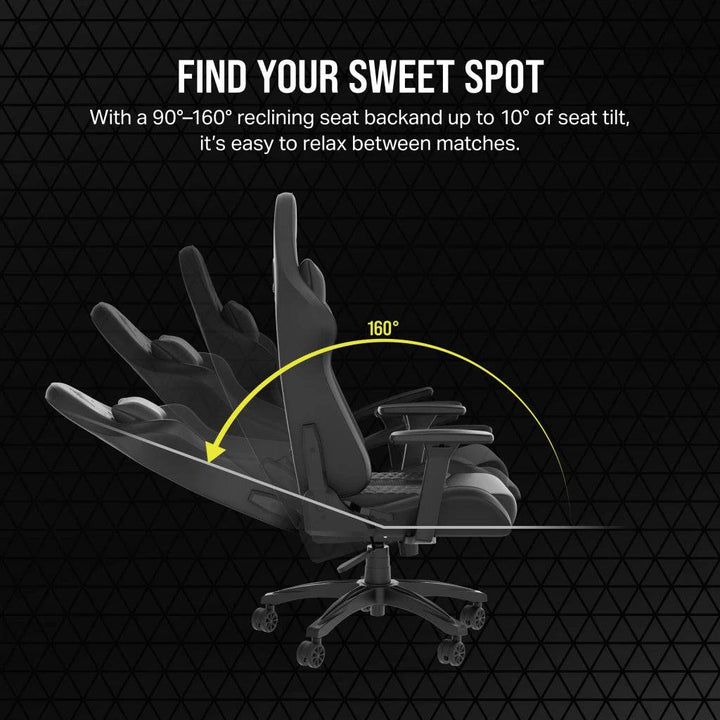 Silla Gamer Corsair TC100 con Reposabrazos 2D, Material (polipiel o textil) - Achorao