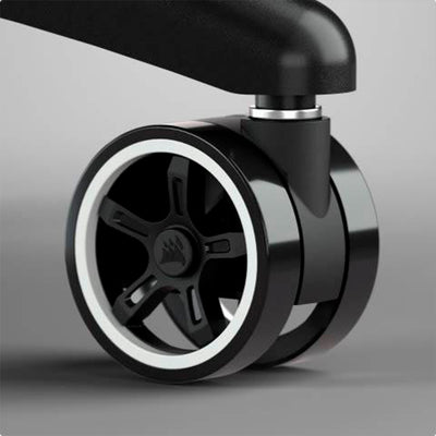 Combo 5 CORSAIR TC200 - Estrella de acero + tubo de gas clase 4 + ruedas de 75 mm + base de asiento + reposabrazos 4D + cojín cervical viscoelástico - Achorao