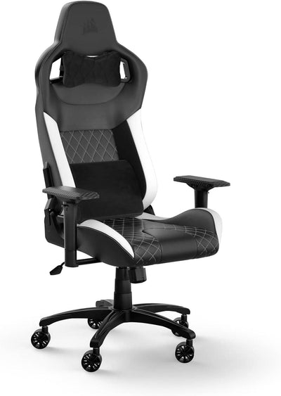 Silla Gamer Corsair T1 Race Diseño inspirado en las carreras – Cómodo exterior de polipiel – Construcción de acero – Apoyabrazos 4D - Achorao
