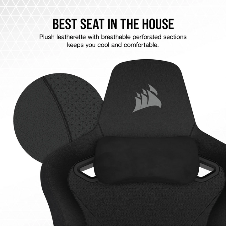 Silla Gamer Corsair TC200 con reposabrazos 4D, Material ( polipiel o textil) , Acero - Achorao