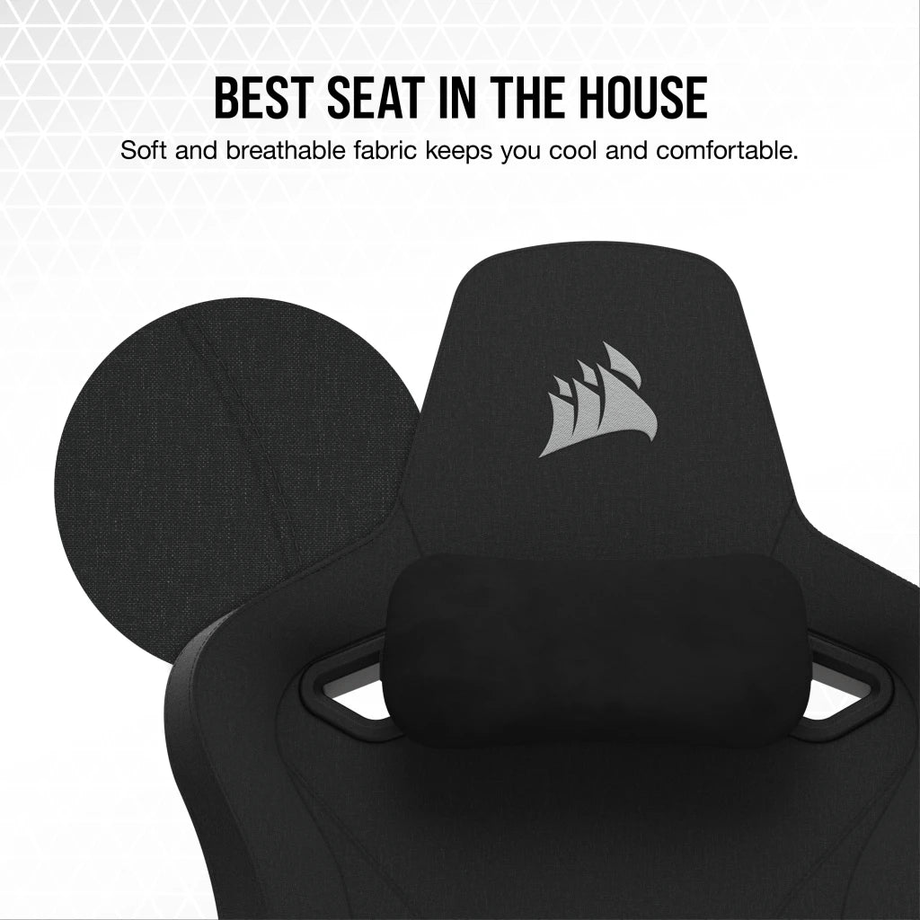 Silla Gamer Corsair TC200 con reposabrazos 4D, Material ( polipiel o textil) , Acero - Achorao