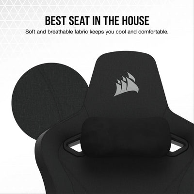 Silla Gamer Corsair TC200 con reposabrazos 4D, Material ( polipiel o textil) , Acero - Achorao