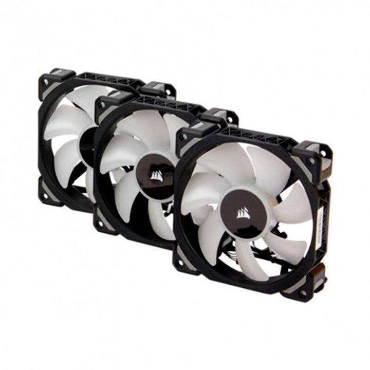 Fan Corsair ML120 Pro RGB Led, 12 cm, 1600 RPM, 13.2 VDC, 4 pines, PWM Control. (x3) - Achorao