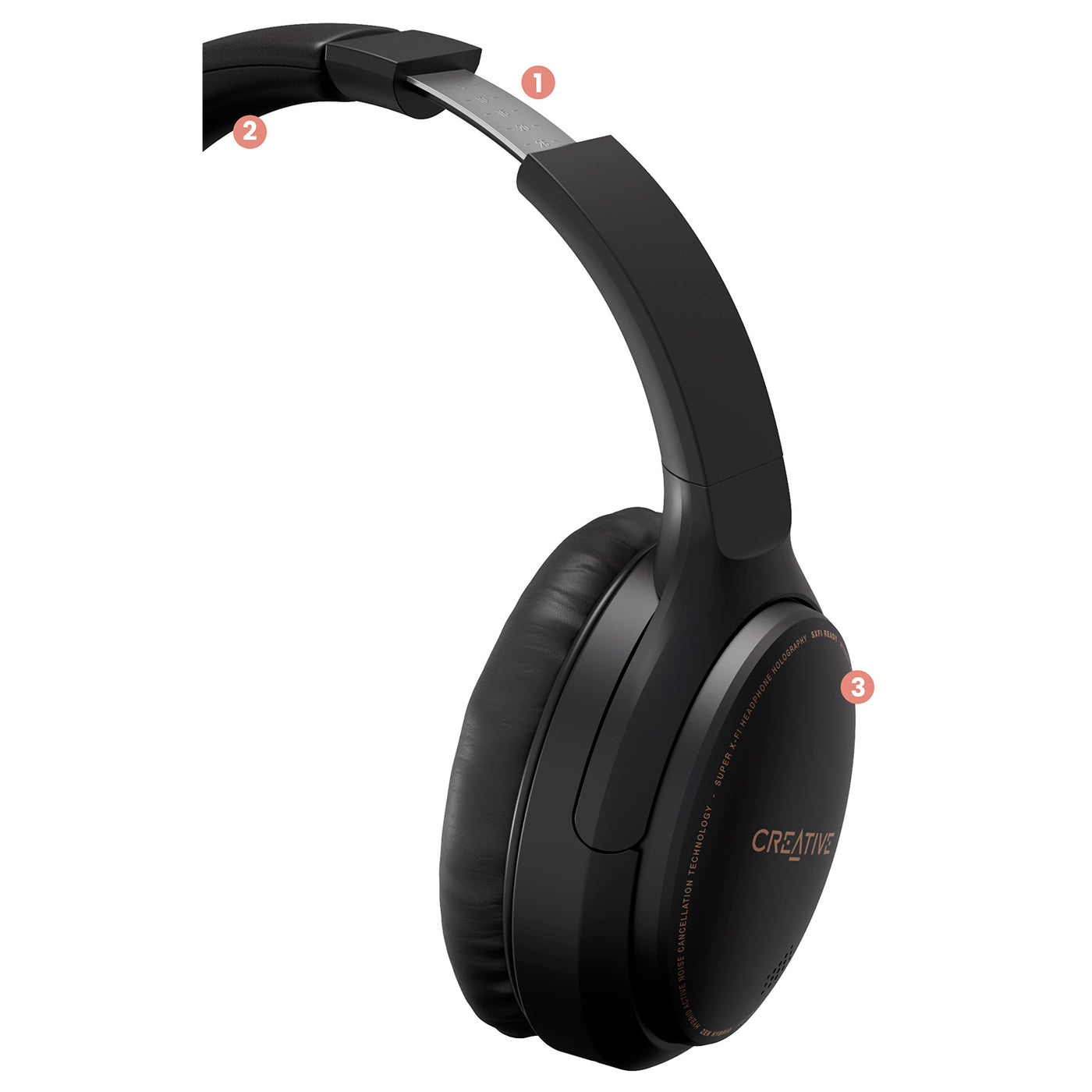 Audifono con microfon creative ZEN HYBRID gen 2 BT multipoint 40mm 70h super X-FI ready - Achorao