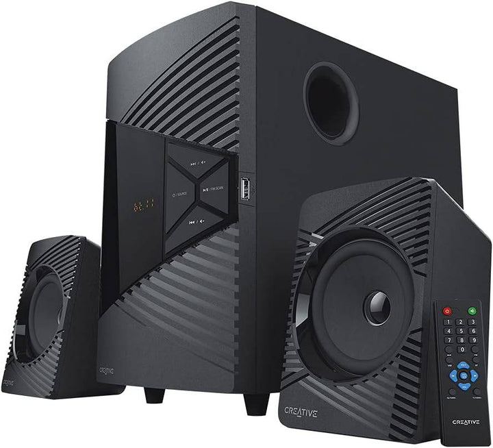 Parlante Creative E2500 2.1 30W/60W  BT/ FM/ USB/ 3.5MM 220V - Achorao