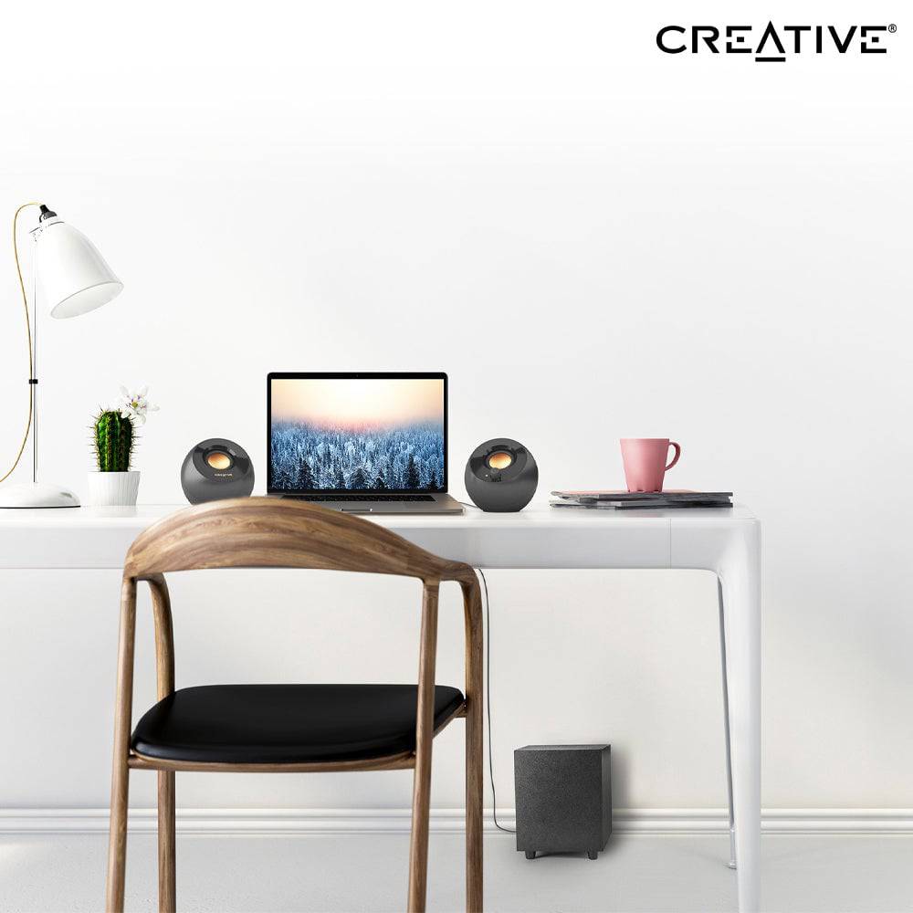 Parlante Creative Pebble Plus 2.1 8W/16W 3.5MM USB-POWER - Achorao