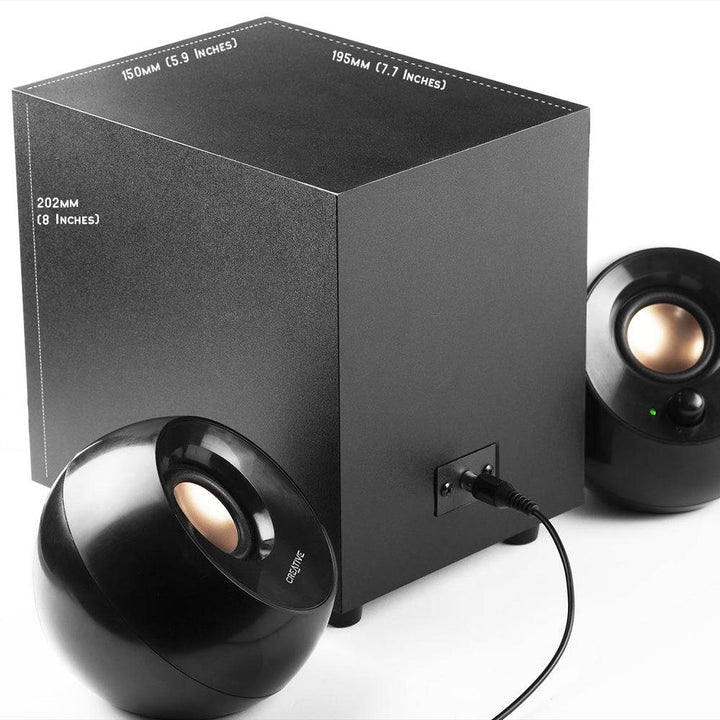 Parlante Creative Pebble Plus 2.1 8W/16W 3.5MM USB-POWER - Achorao