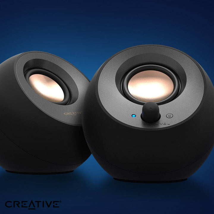 Parlante Creative Pebble V3  2.0  8W/16W BT/3.5MM USB-C-POWER/AUDIO - Achorao