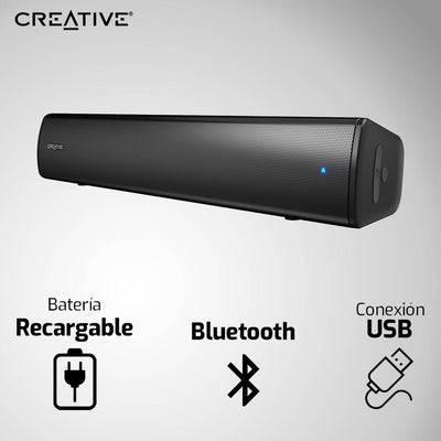 Parlante Creative Sound Bar Stage AIR V2 10W/20W BT/USB/3.5MM 6H Batería - Achorao