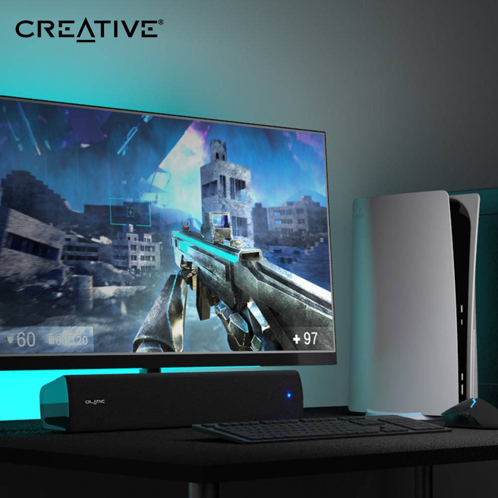 Parlante Creative Sound Bar Stage AIR V2 10W/20W BT/USB/3.5MM 6H Batería - Achorao