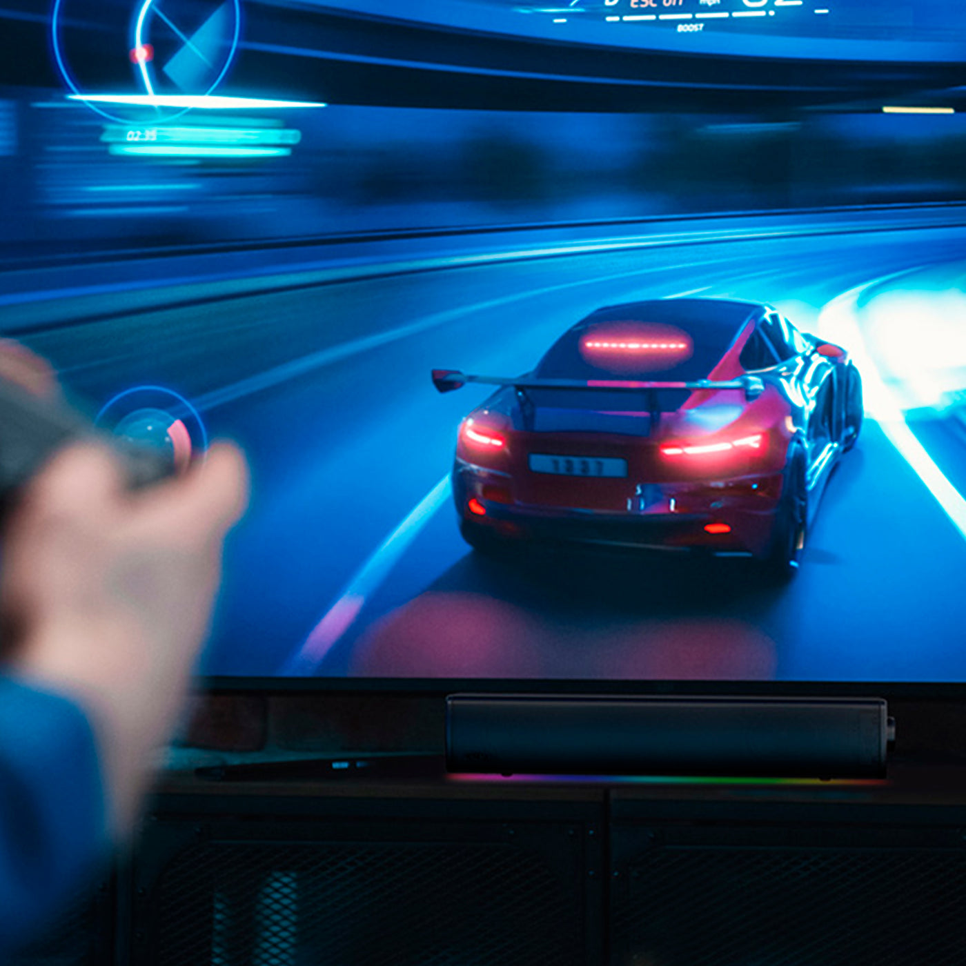 Parlante creative gaming sound bar GS3 rgb 24w bluetooth 5.4 usb-c power - Achorao