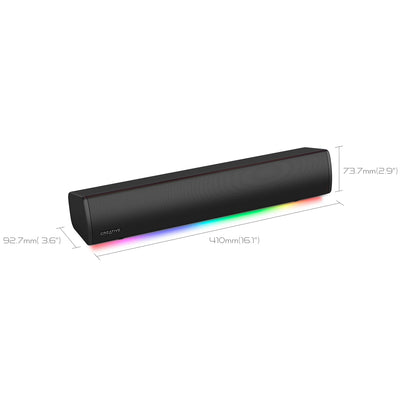 Parlante creative gaming sound bar GS3 rgb 24w bluetooth 5.4 usb-c power - Achorao