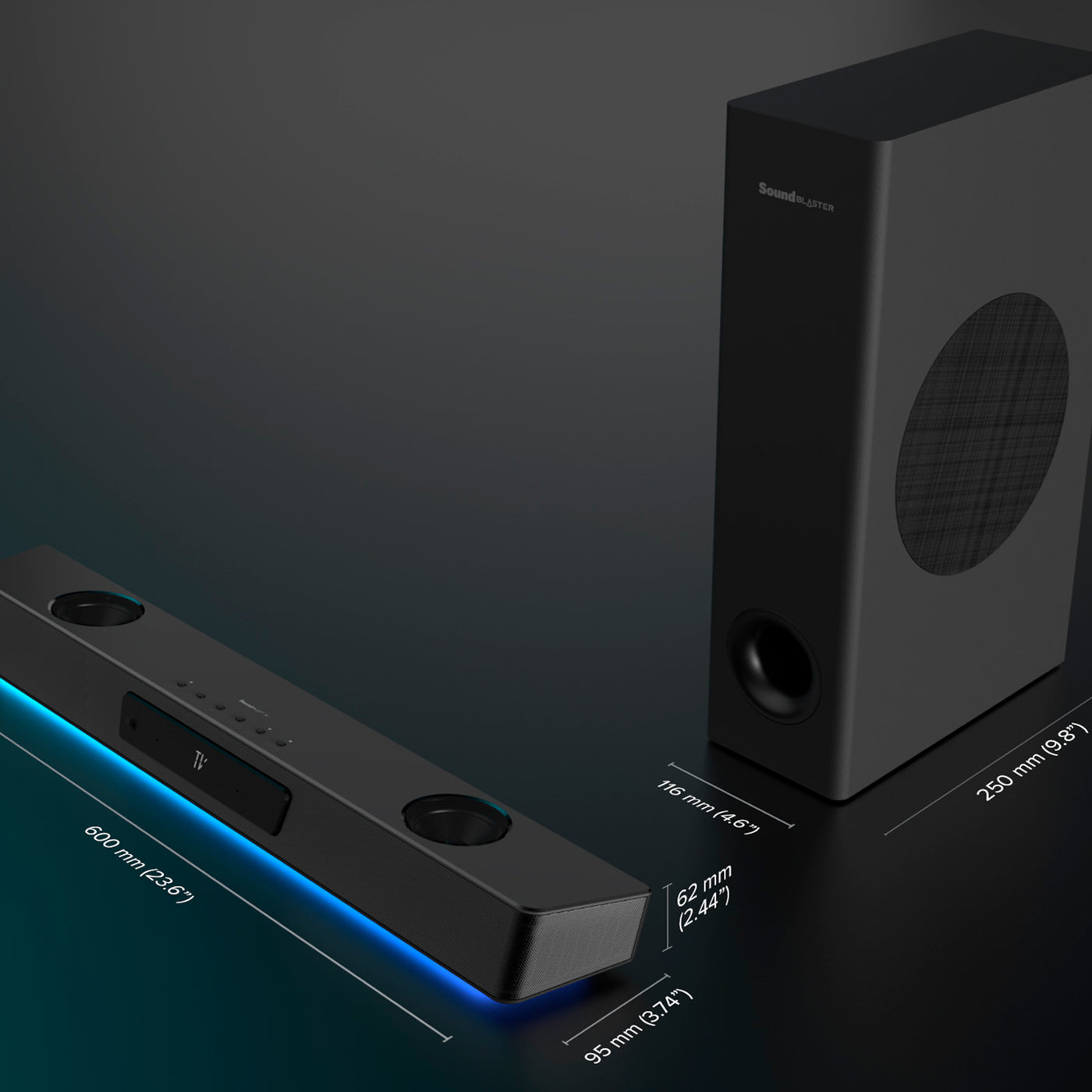 Parlante Creative Katana V2X 5.1 Virtual - Achorao