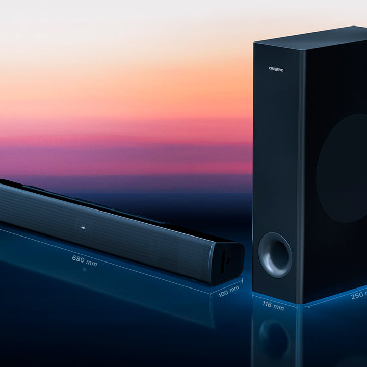 Parlante Creative Sound Bar Stage V2 2.1  BT/usb SB surround 80W/160W 220V - Achorao