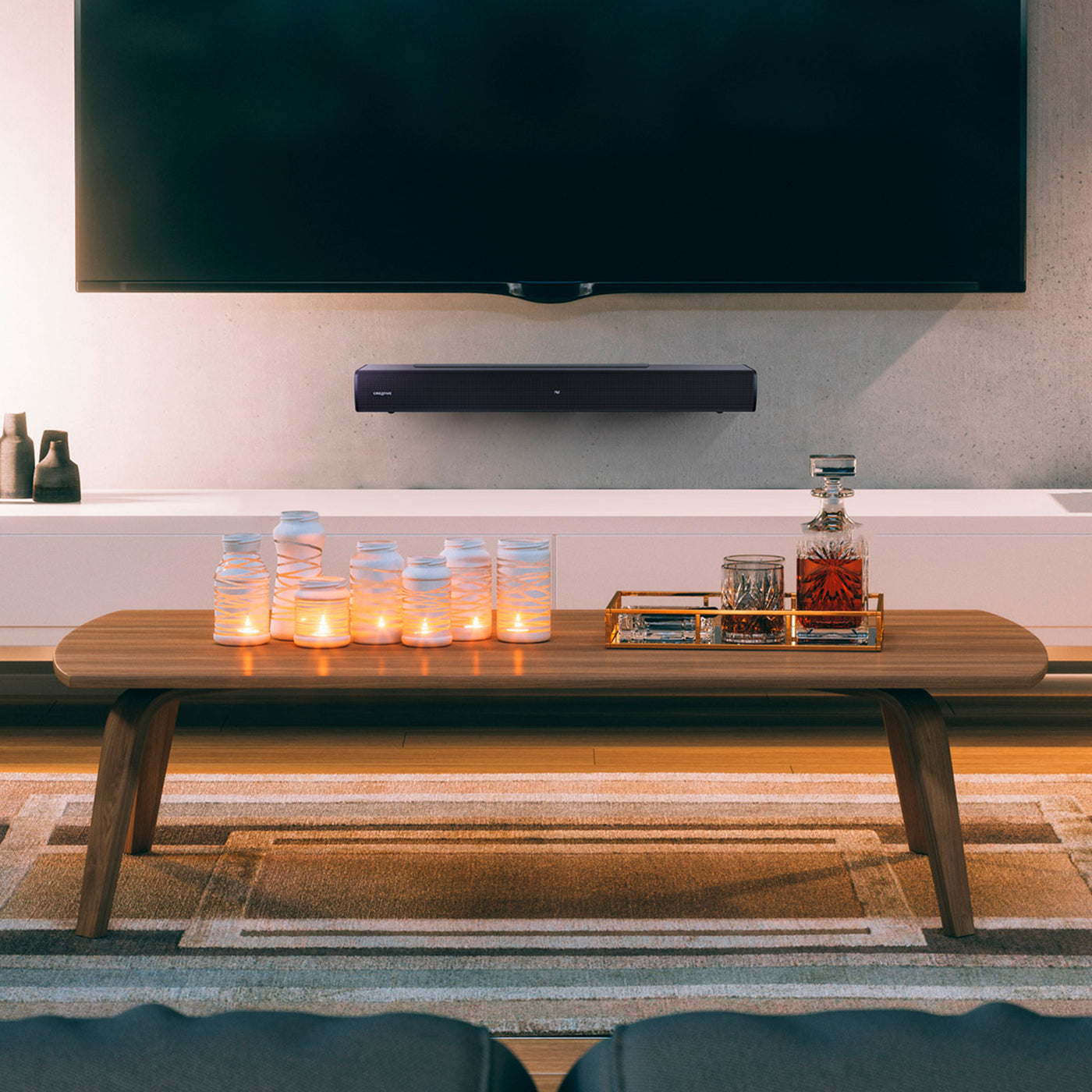 Parlante Creative Sound Bar Stage V2 2.1  BT/usb SB surround 80W/160W 220V - Achorao