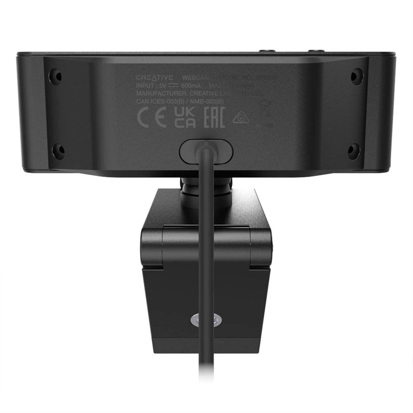 Cámara web CREATIVE LIVE! CAM SYNC 4K UHD 2160P DUAL MIC USB C/TAPA BLACK (73VF092000000) - Achorao