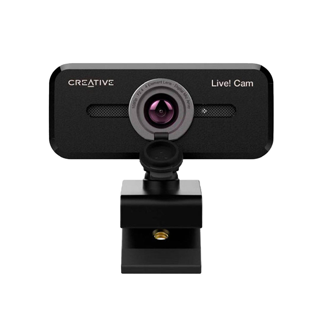 Cámara web CREATIVE LIVE! CAM SYNC V2 FHD 1080P C/TAPA DUAL MIC USB BLACK (73VF088000000) - Achorao