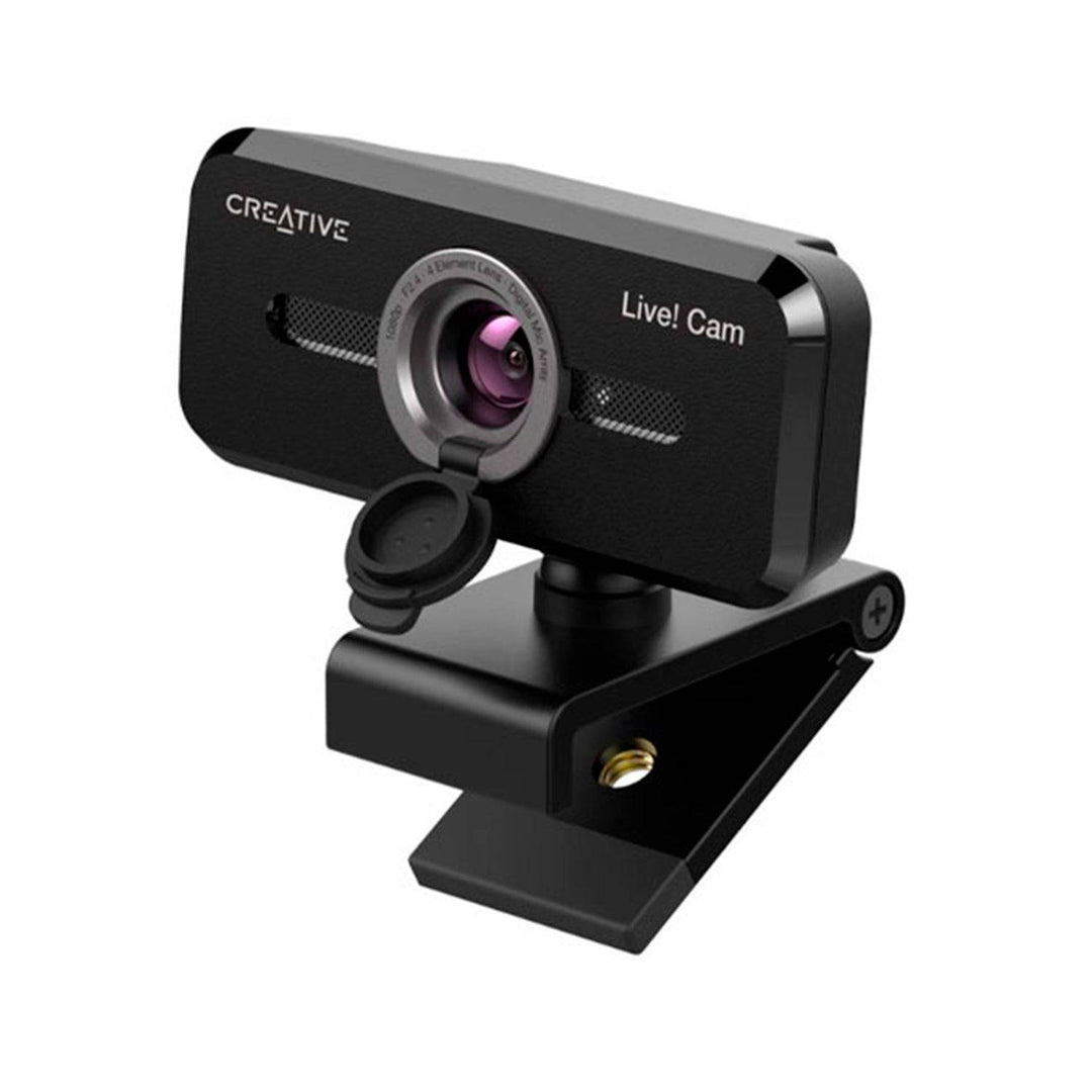 Cámara web CREATIVE LIVE! CAM SYNC V2 FHD 1080P C/TAPA DUAL MIC USB BLACK (73VF088000000) - Achorao
