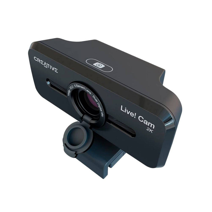 Cámara web CREATIVE LIVE! CAM SYNC V3 2K QHD1440P 4X ZOOM DUAL MIC USB C/TAPA BLACK (73VF090000000) - Achorao