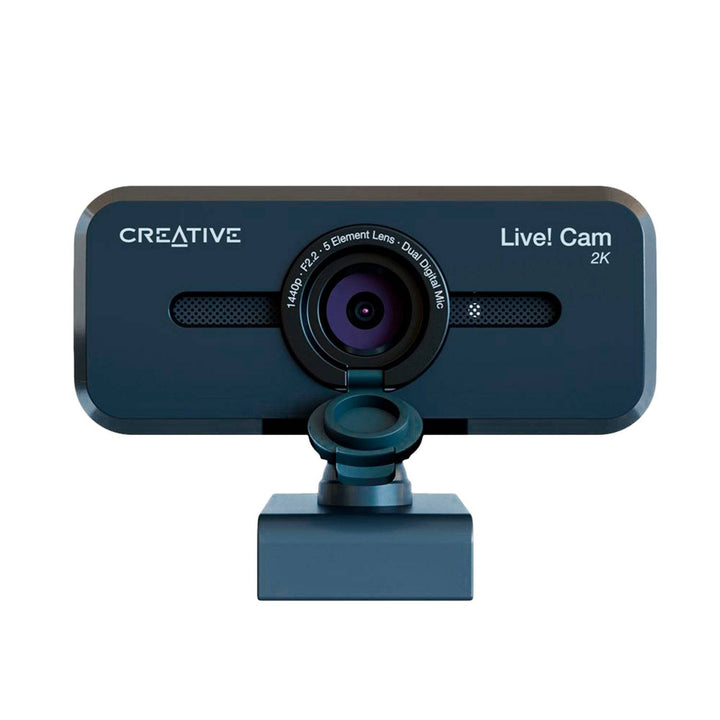Cámara web CREATIVE LIVE! CAM SYNC V3 2K QHD1440P 4X ZOOM DUAL MIC USB C/TAPA BLACK (73VF090000000) - Achorao